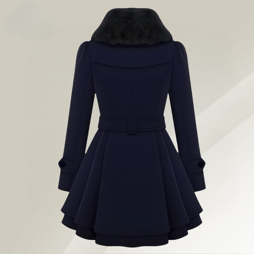 Chic Women's Winter Jacket with Luxurious Faux Fur Collar