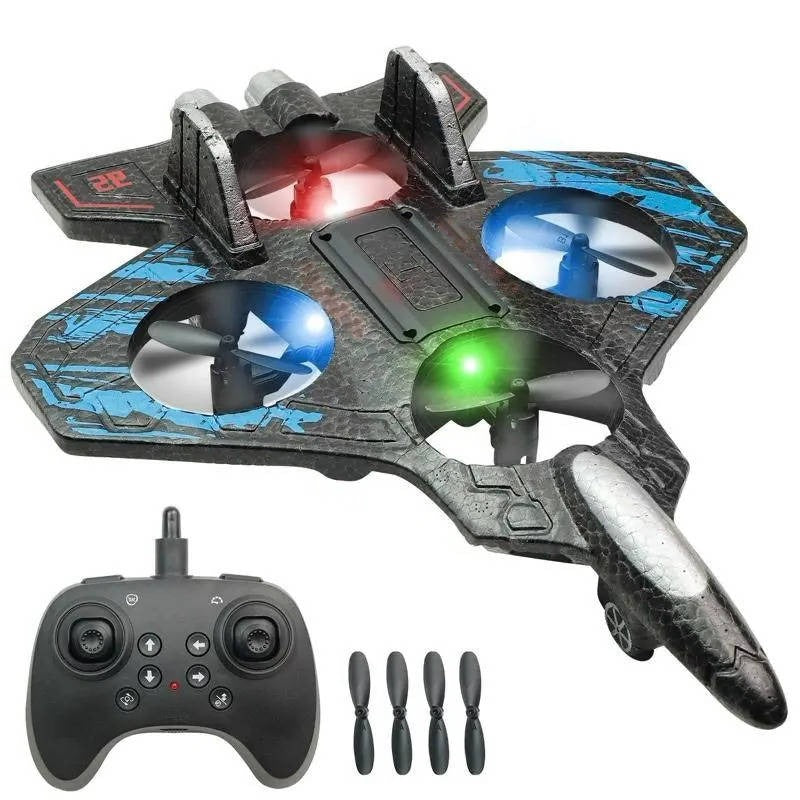 Easy-Fly Stunt Airplane with LED Lights and 360° Tricks