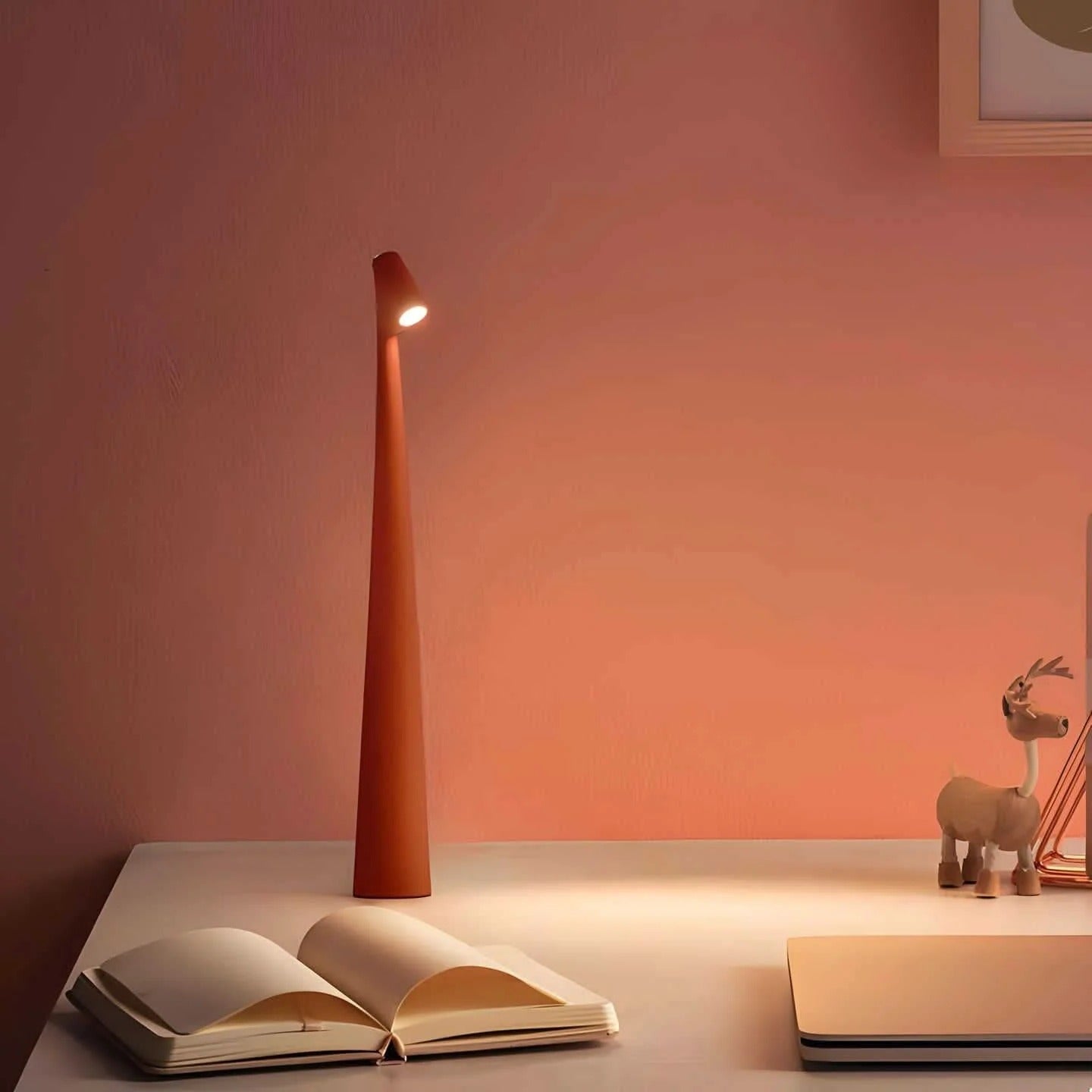 Portable LED Desk Lamp with Adjustable Brightness and USB Power