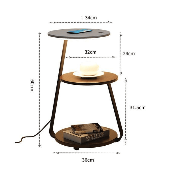 Taavita | Side Table with Integrated Lighting for Stylish Design