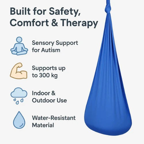 Indoor and Outdoor Hammock Swing for Sensory Therapy in Autism