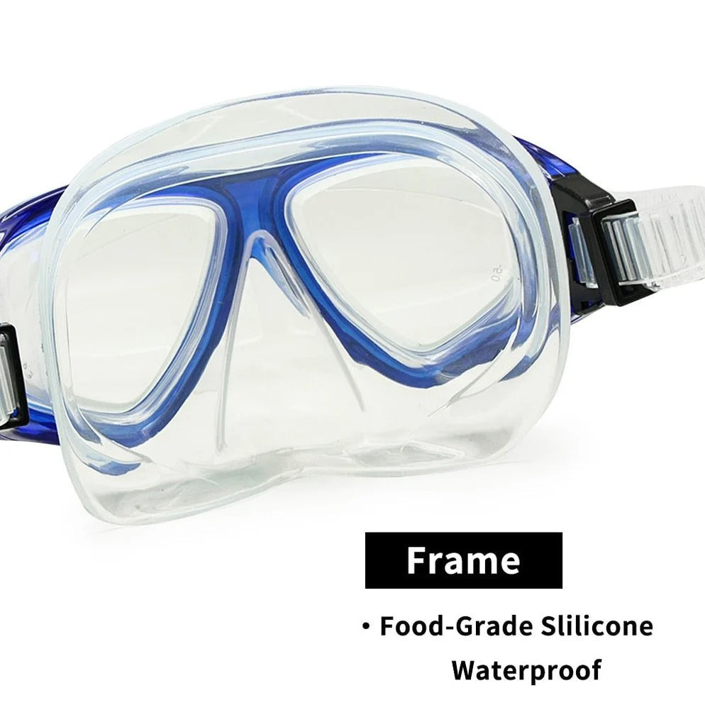 Premium Dive Mask with Anti-Fog Coating and Silicone Fit