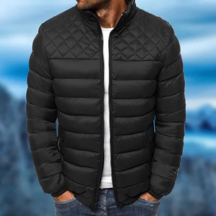 Men's Weather-Resistant Quilted Jacket for All Conditions