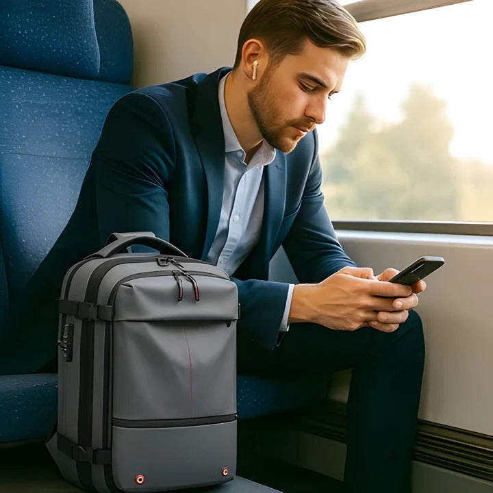 Smart Compression Backpack for Streamlined Travel