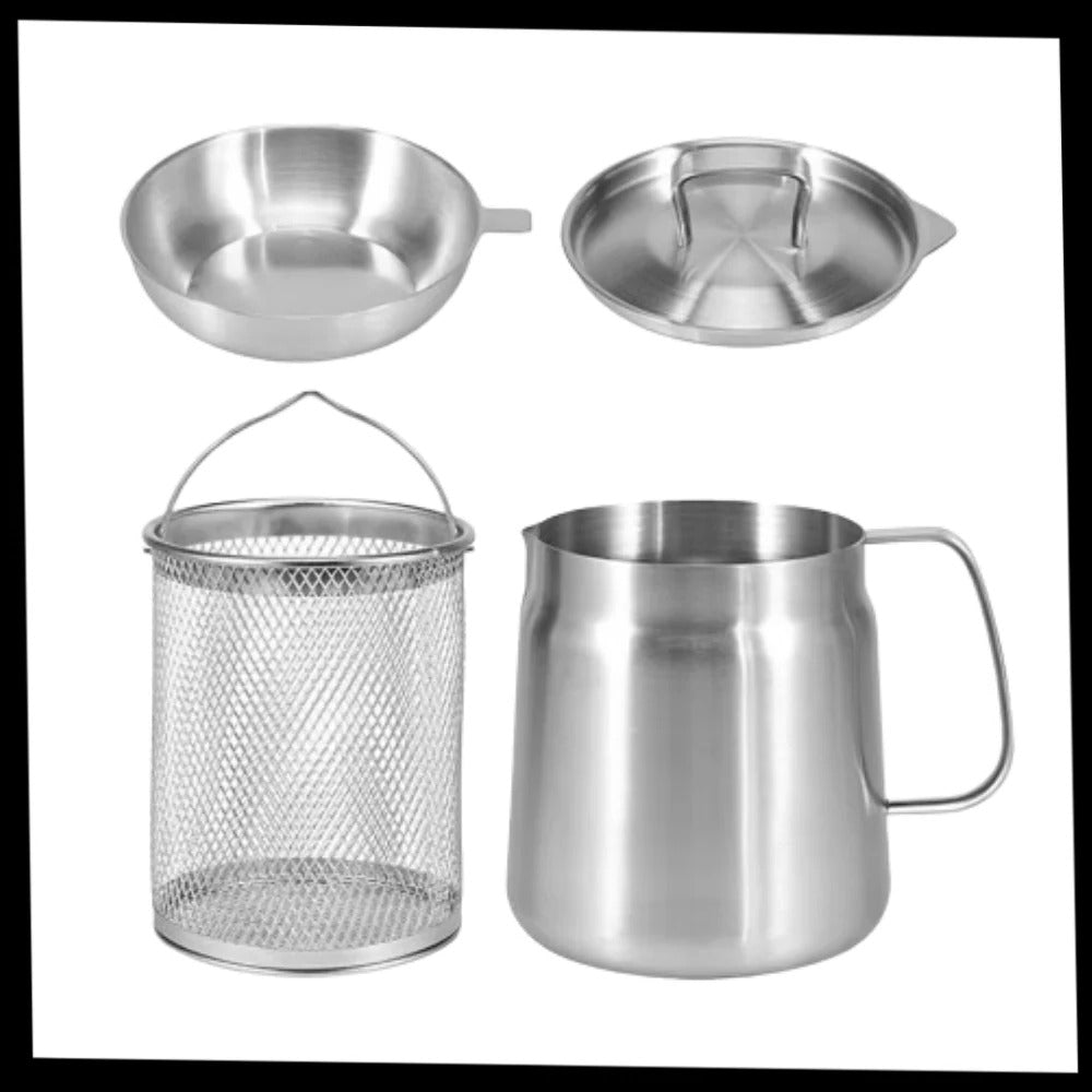 Deep Fryer and Cooking Pot - 2-in-1 Kitchen Appliance