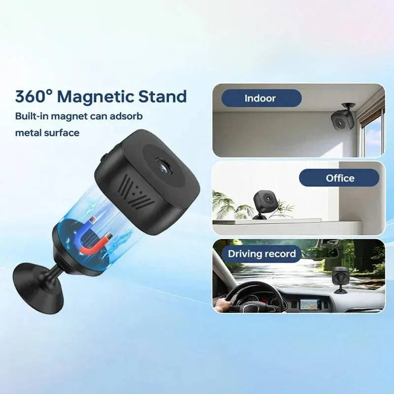 Compact 4K Indoor Surveillance Camera with Night Vision