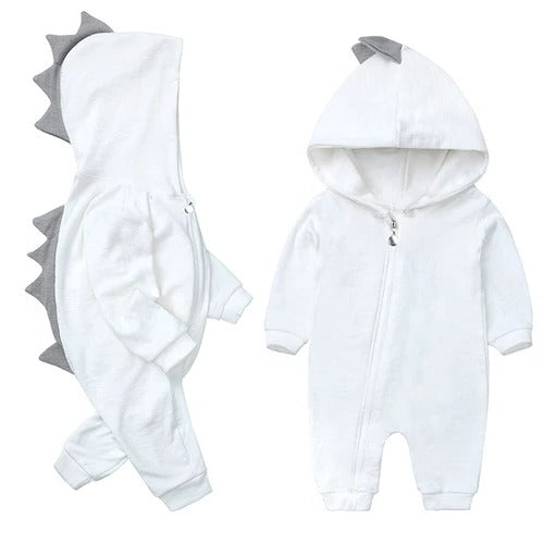 Adorable Dino-Themed Baby Hooded Jumpsuit