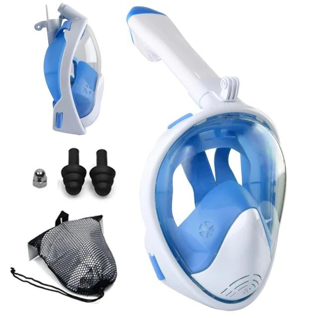 Premium 180° Full Face Snorkeling Mask with Dry Snorkel