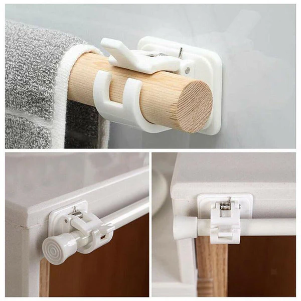 Flexible Drapery Holders with Adjustable Features