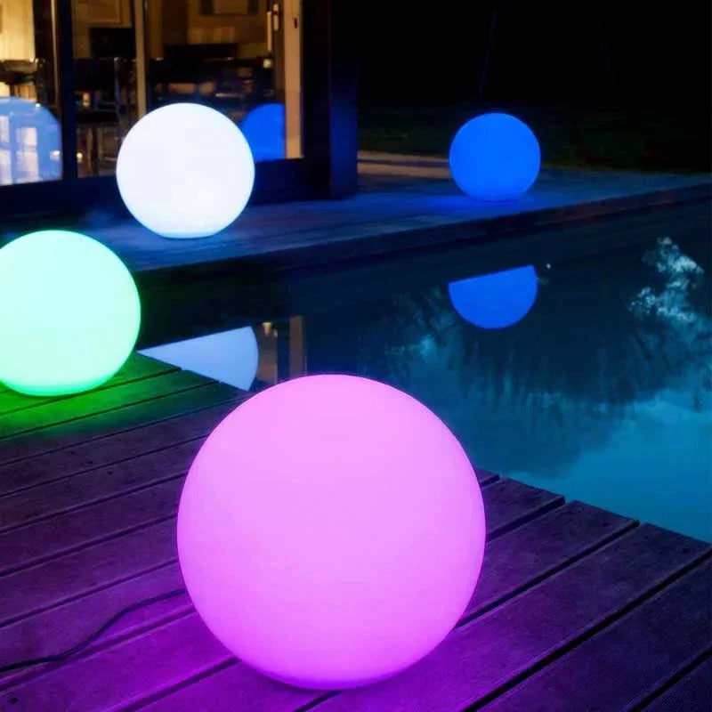 Wireless Weatherproof Sphere Light – 16 Color Outdoor Globe Lamp