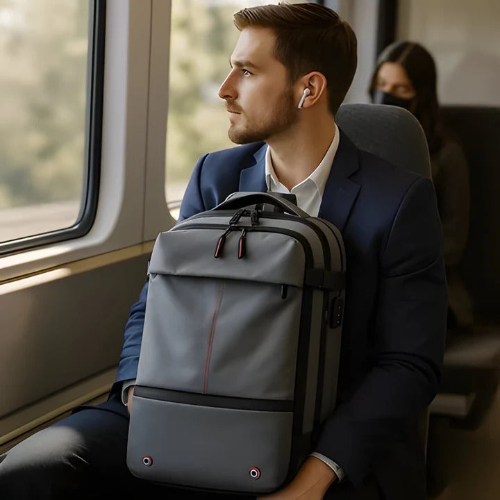 Smart Compression Backpack for Streamlined Travel