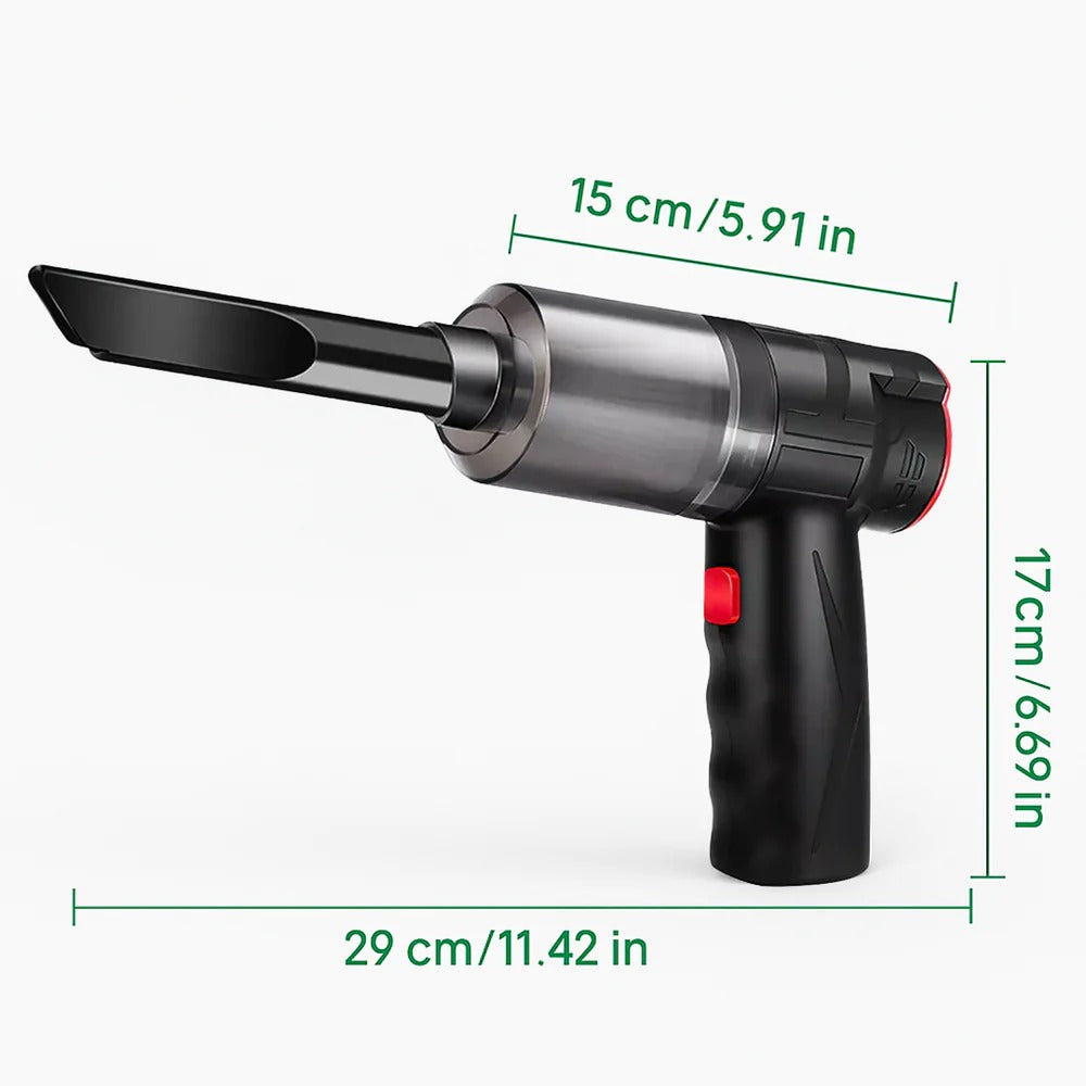Lightweight Handheld Vacuum for Cars – 95000Pa Cordless Suction Power