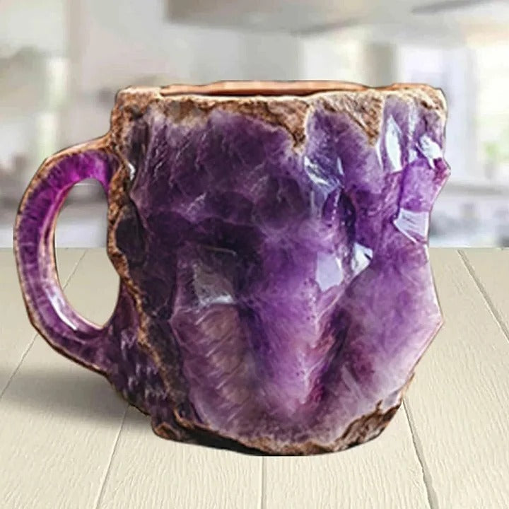 Coffee Mugs Made from Mineral Crystals