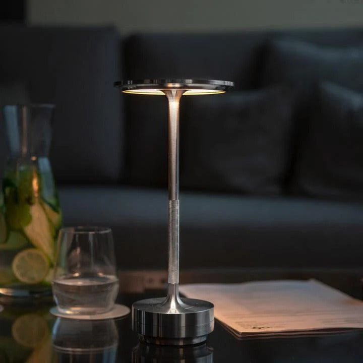 Rechargeable Touch-Control Table Lamp with Adjustable Brightness