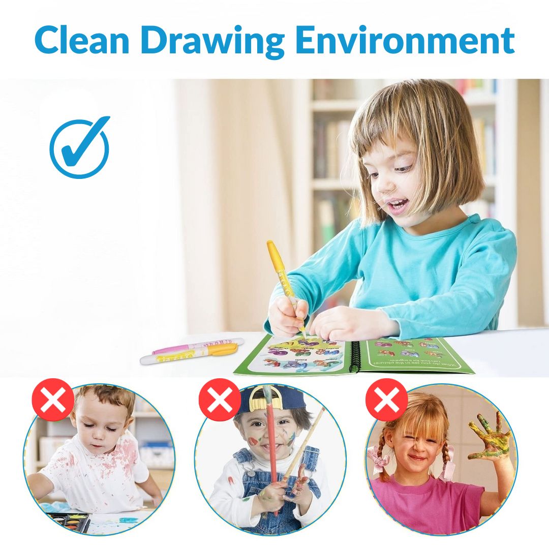 Water Doodle Book for Creative Drawing and Learning