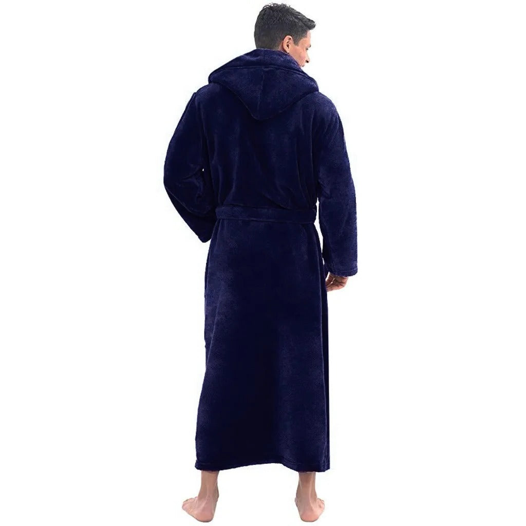 Ultimate Comfort Hooded Bathrobe with Spacious Pockets