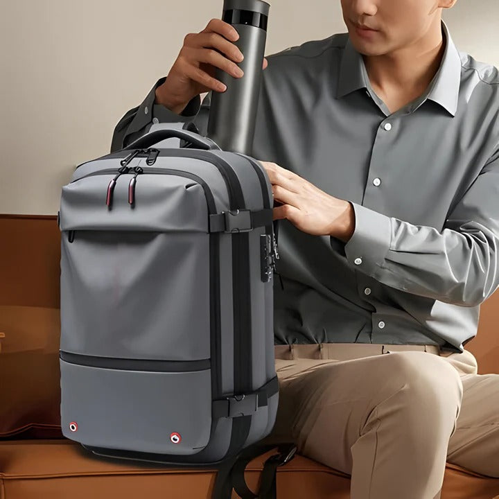 Smart Compression Backpack for Streamlined Travel