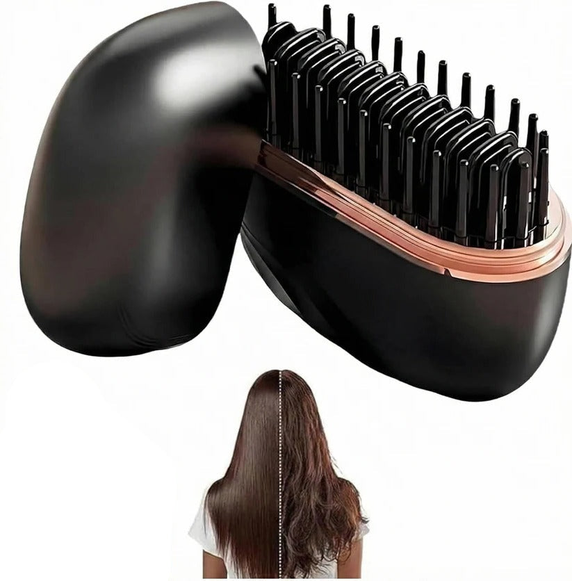 Portable Cordless Hair Straightening Brush – USB Charging