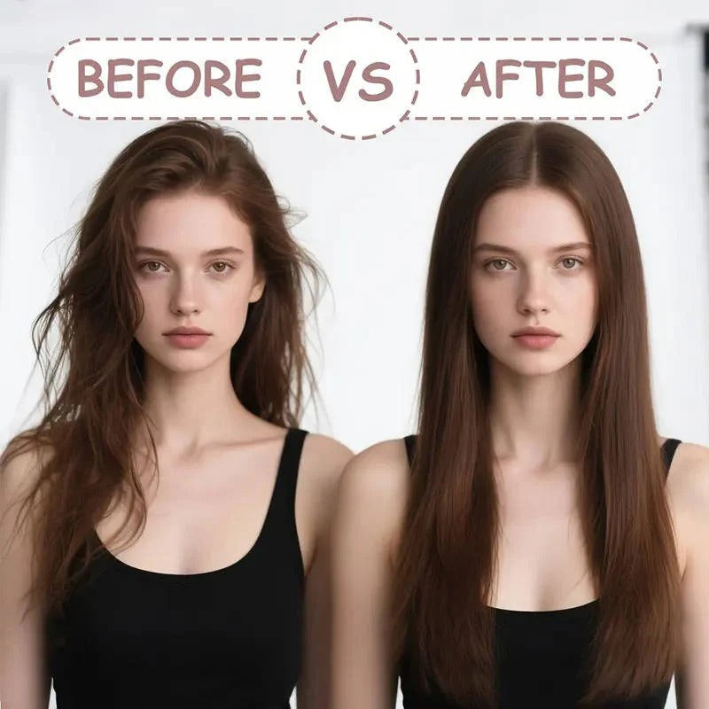 Portable Cordless Hair Straightening Brush – USB Charging