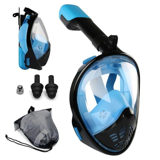 Premium 180° Full Face Snorkeling Mask with Dry Snorkel