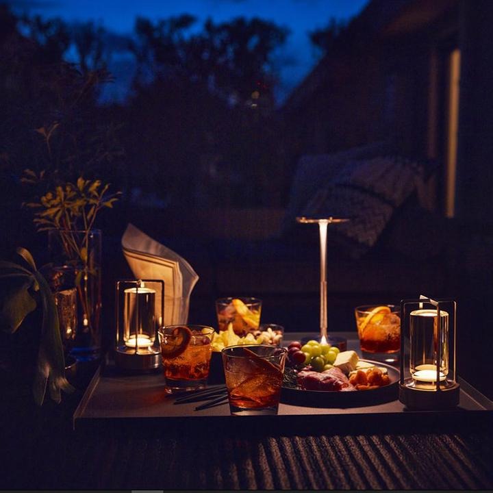 Rechargeable Touch-Control Table Lamp with Adjustable Brightness