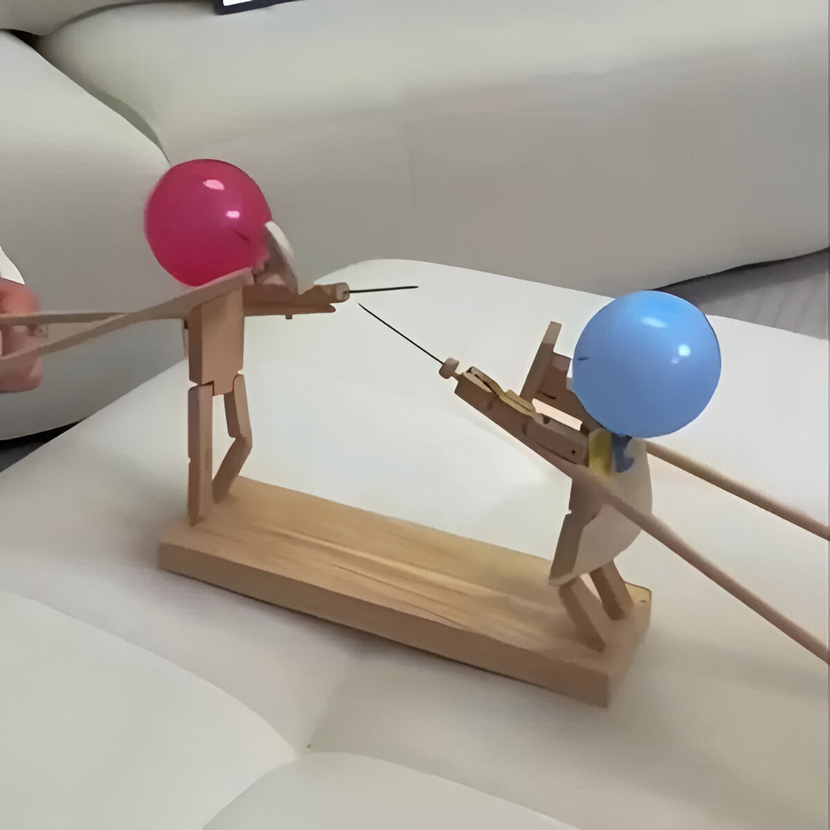Puppet Game with Wooden Fencing Figures