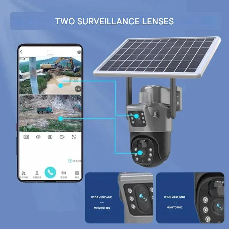 4K Wireless Surveillance Camera with Dual Protection