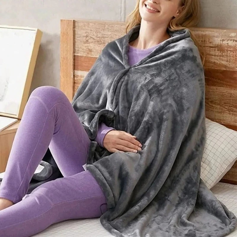 Electric Heated Throw Blanket with USB Connection