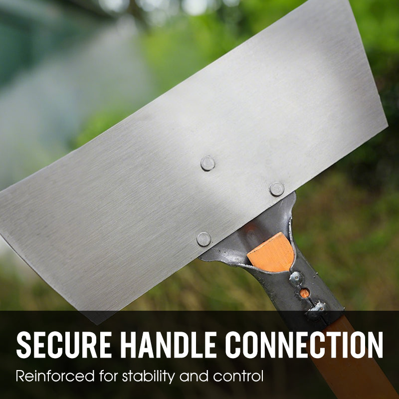 Wooden Handled Garden Hoe and Scraper – Manganese Steel Blade