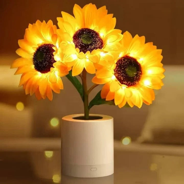 Adjustable LED Daisy Lamp with USB Rechargeable Battery