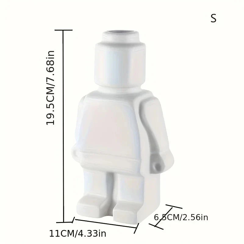 Ceramic Vase for Building with Lego Blocks