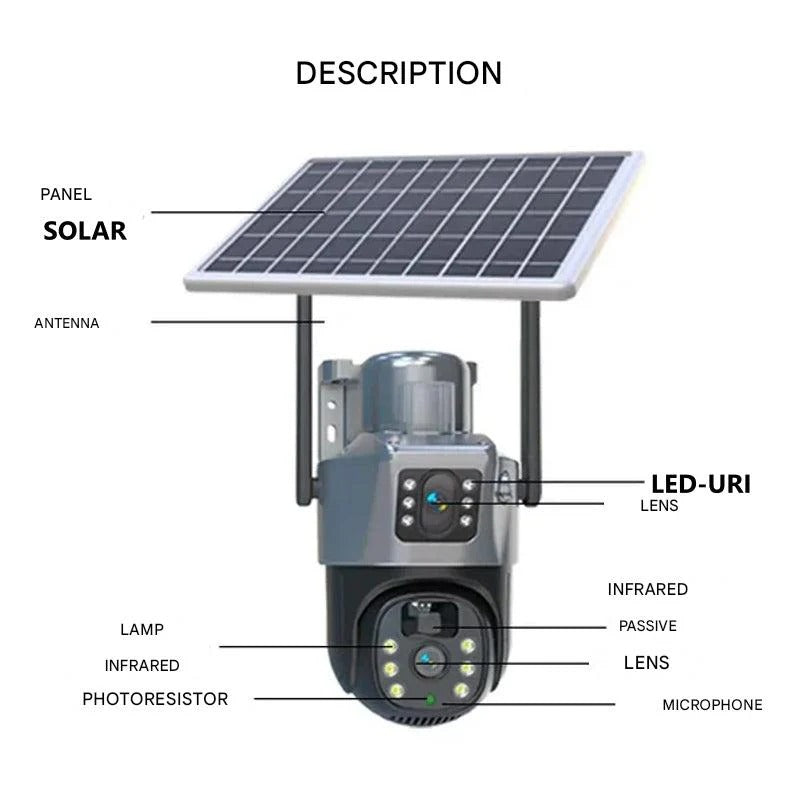4K Wireless Surveillance Camera with Dual Protection