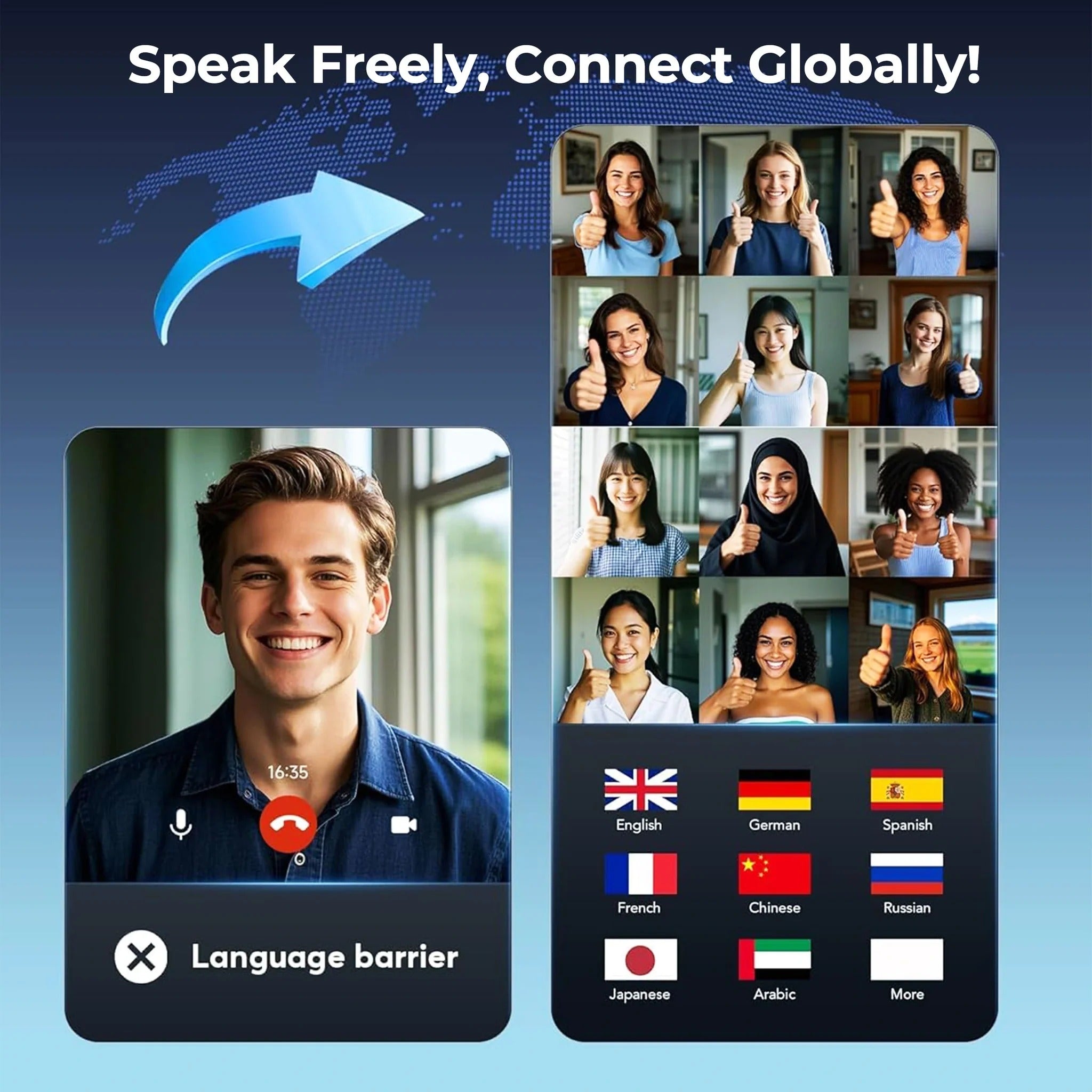 Wireless Earbuds for Real-Time Translation