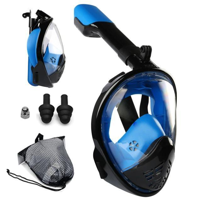 Premium 180° Full Face Snorkeling Mask with Dry Snorkel