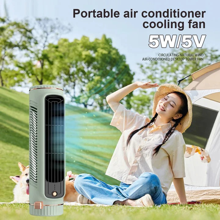 Sleek Portable Air Circulator for Home and Office Comfort