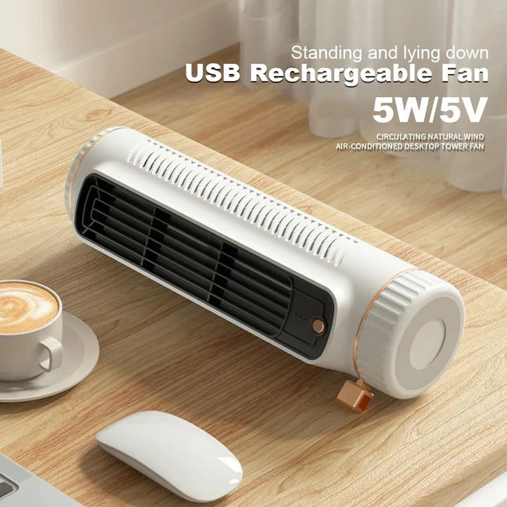 Sleek Portable Air Circulator for Home and Office Comfort