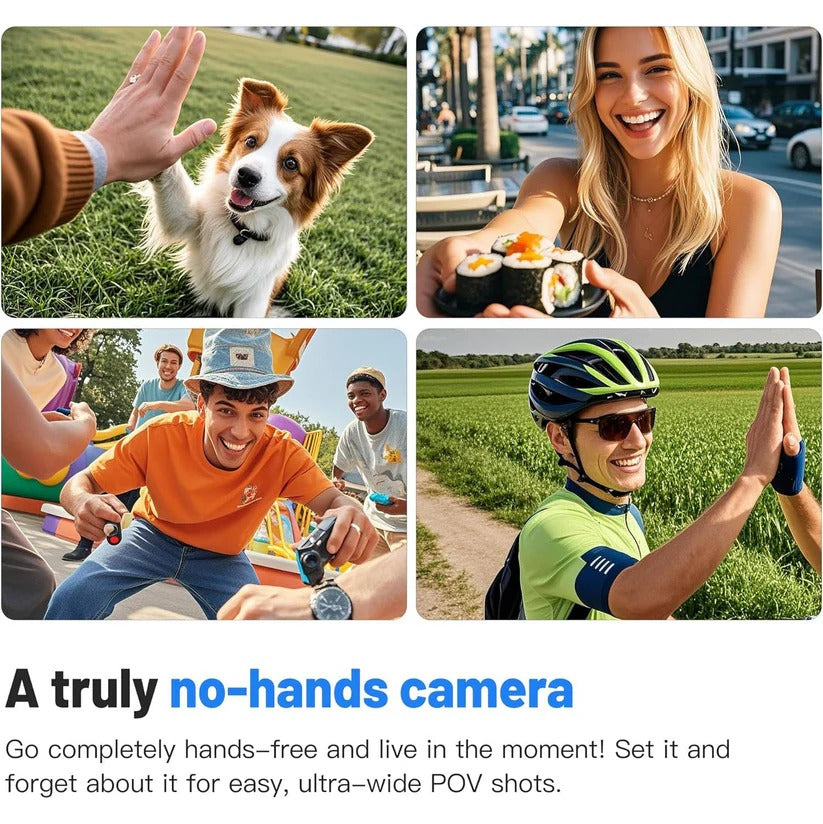 4K Magnetic Cycling Camera with 120° Wide-Angle Lens