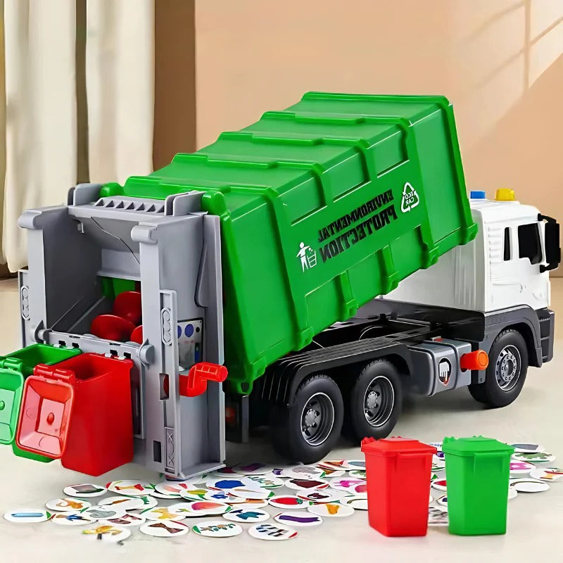 Toy Garbage Truck with Interactive Features