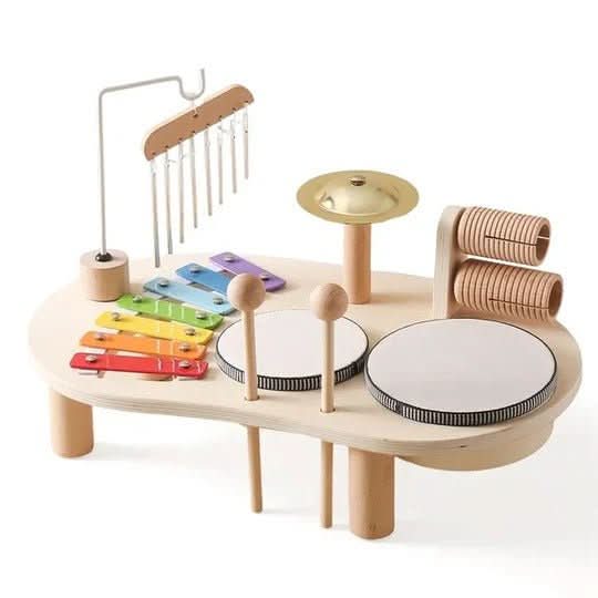 Melodic Explorer Wooden Musical Toy Set for Creative Infants