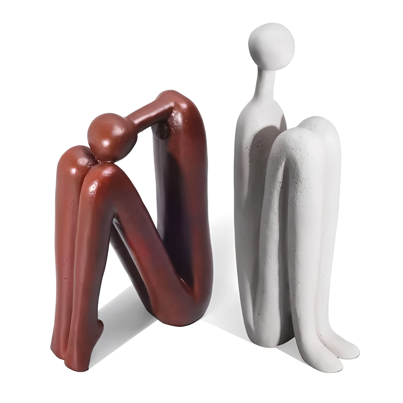 Stylish Resin Book Supports for Home and Office, Pair of 2