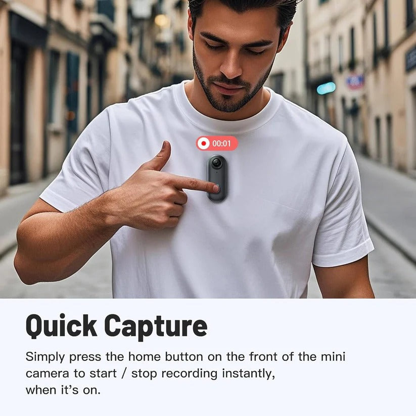 4K Magnetic Cycling Camera with 120° Wide-Angle Lens