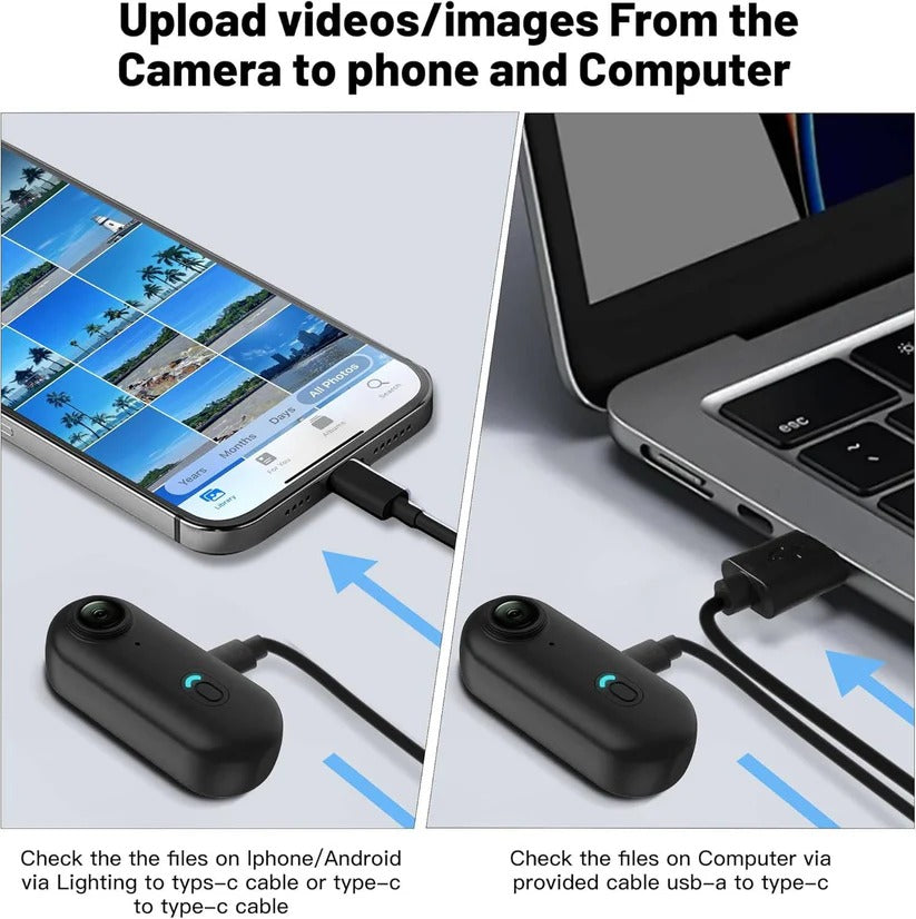 4K Magnetic Cycling Camera with 120° Wide-Angle Lens