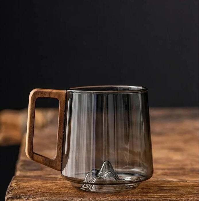 Glass Mug with Handle - Stylish Drinking Vessel