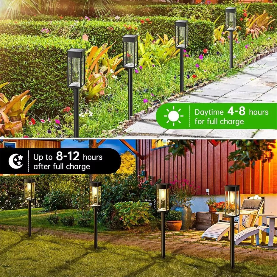Eco-Friendly Solar Pathway Lights for Your Garden - Set of 2