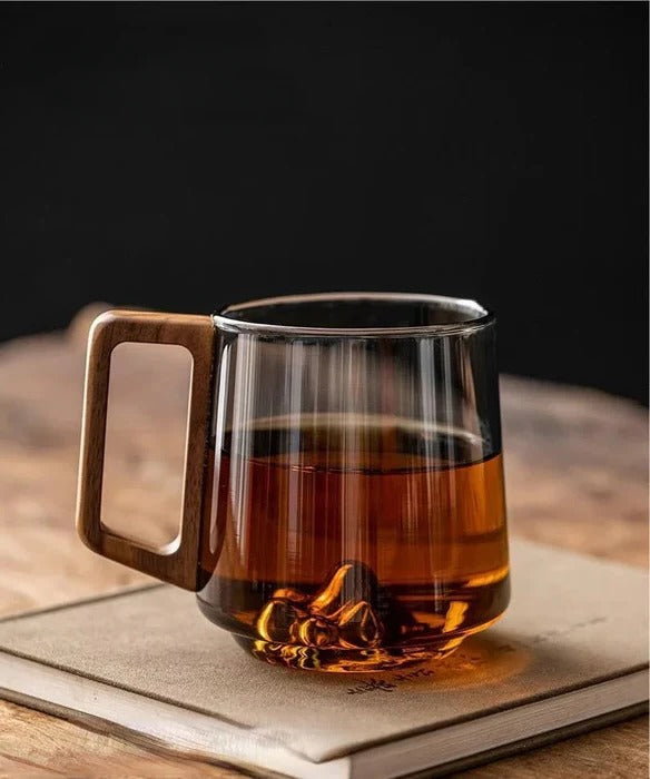 Glass Mug with Handle - Stylish Drinking Vessel