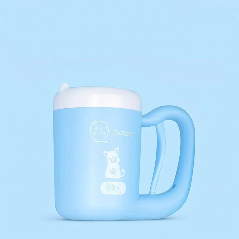 Pet Paw Cleaner Cup with Gentle Silicone Bristles for Easy Cleanup