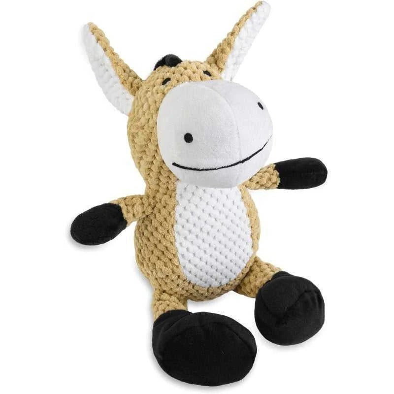 Tough Plush Canine Companion with Squeak and Crinkle Delight