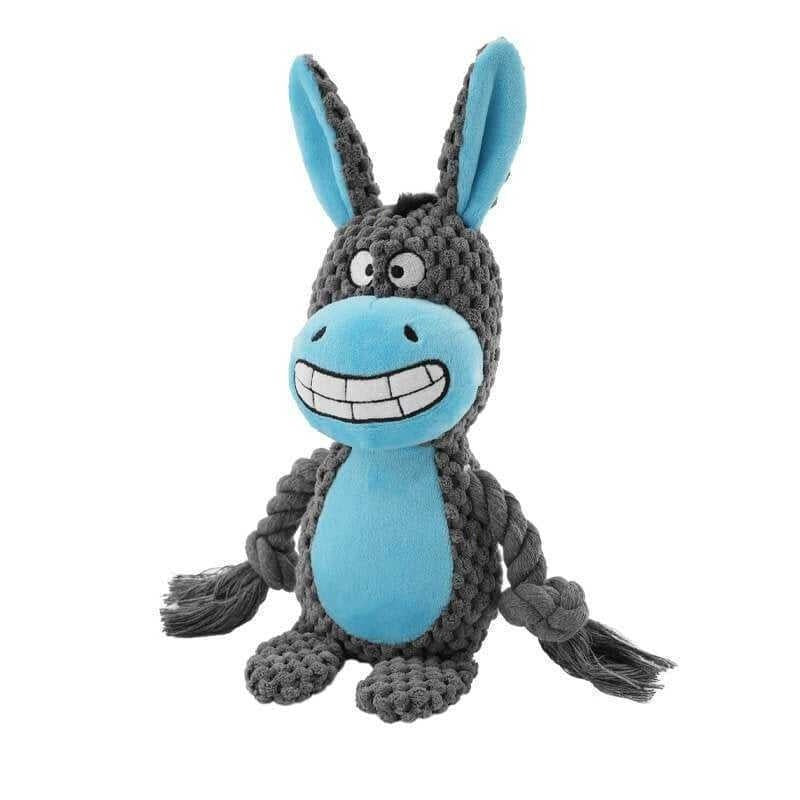 Tough Plush Canine Companion with Squeak and Crinkle Delight