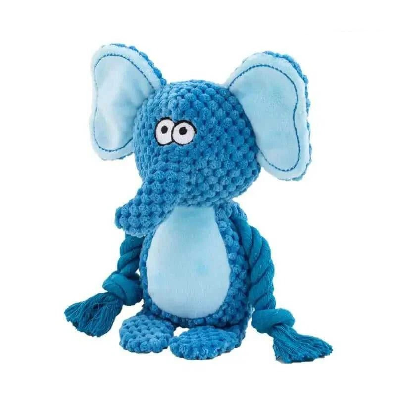 Tough Plush Canine Companion with Squeak and Crinkle Delight