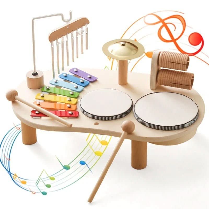 Melodic Explorer Wooden Musical Toy Set for Creative Infants